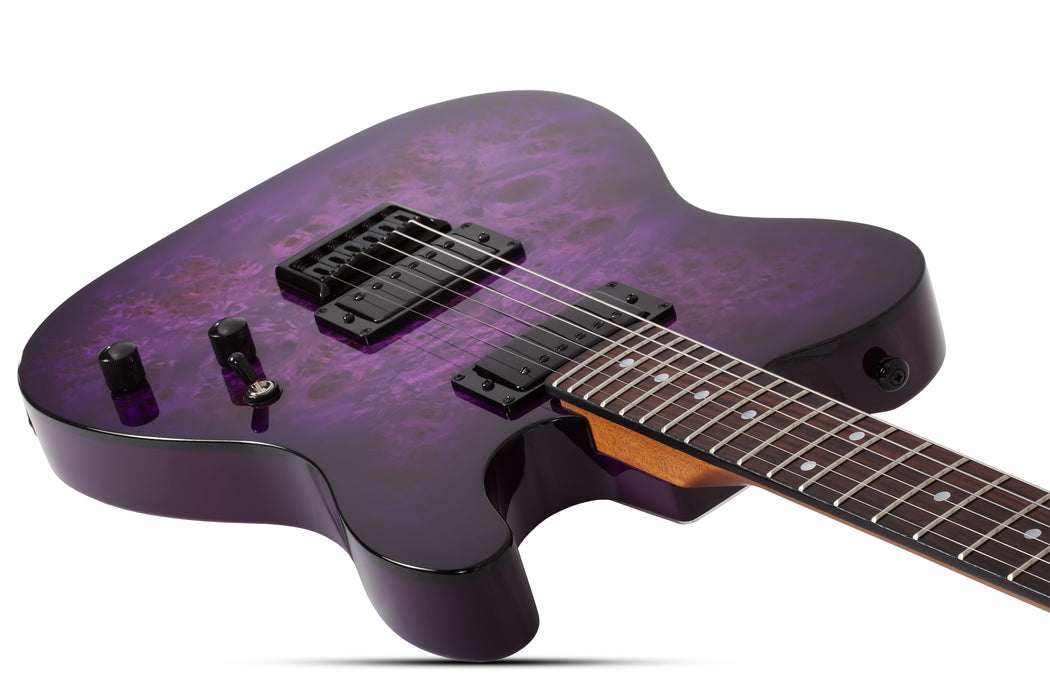 Schecter PT Standard Electric Guitar - Purple Burst Burl