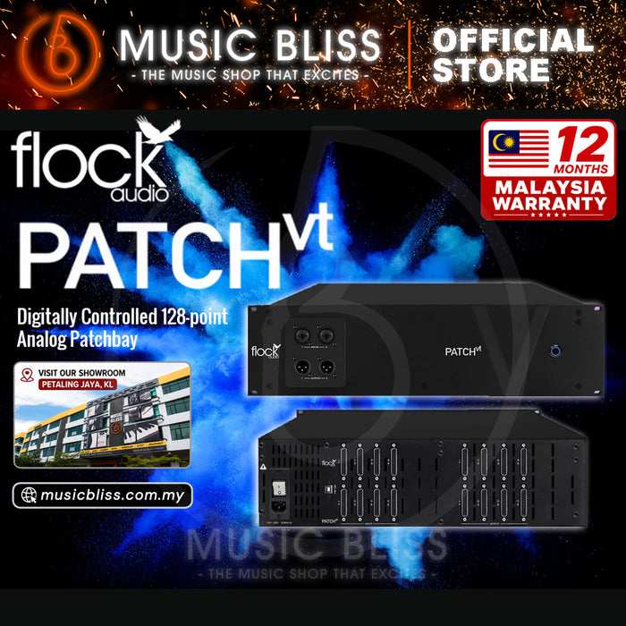 Flock Audio Patch VT 128-point Digitally Controlled Analog Patchbay