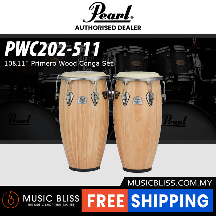 Pearl PWC-202-511 10&11'' Primero Wood Conga Set