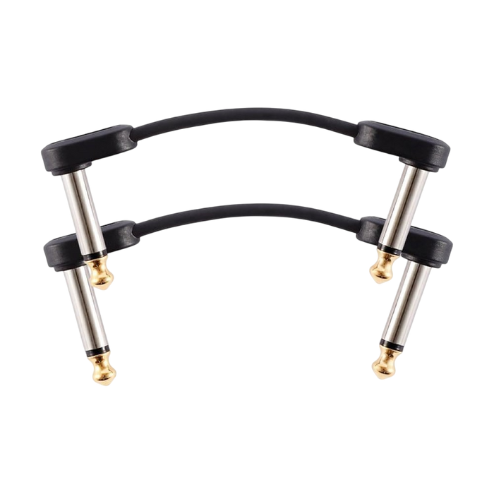 D'Addario PW-FPRR-202 TS Right Angle to Right Angle Flat Patch Cable - 2-inch (1-pair)