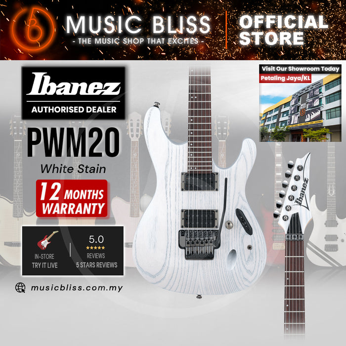 Ibanez Paul Waggoner Signature PWM20 Electric Guitar - White Stain
