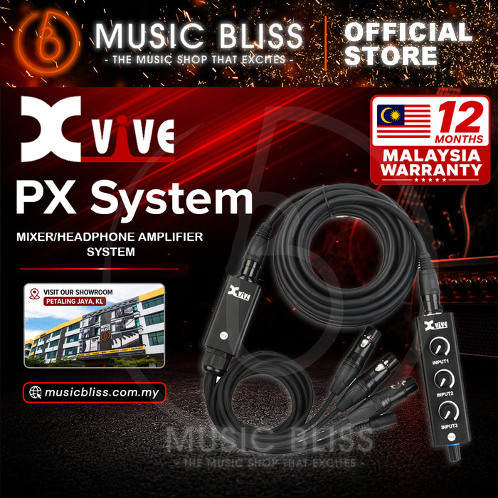 Xvive Portable 3-Channel Personal MixerPX Mixer/Headphone Amplifier Complete System