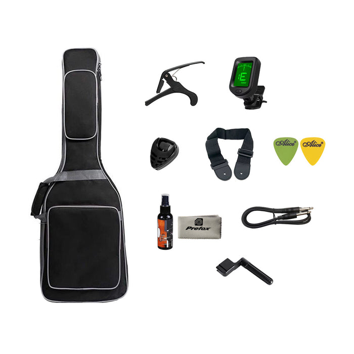 Mooer MSC10 Pro Beginner Electric Guitar - Affordable First Electric Guitar for Students & New Players (Black)