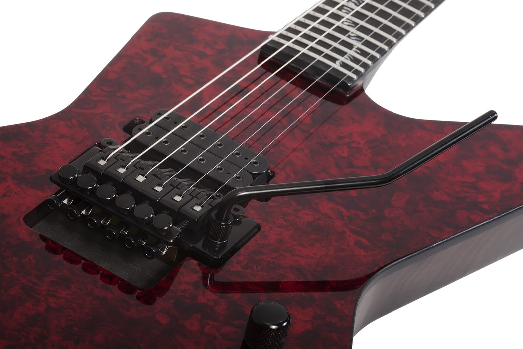 Schecter Patrick Kennison E-1 FR Apocrypha Electric Guitar - Red Reign