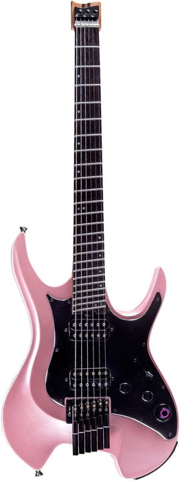 GTRS Wing W800 Intelligent Headless Electric Guitar with Built-In Effects - Pearl Pink - Music Bliss Malaysia