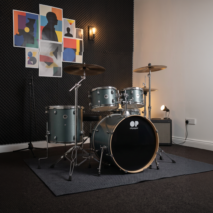 Chilli Pepper Rhythm Mate 5-Piece Drum Set  - Green Pines
