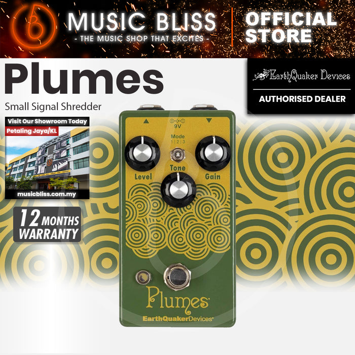 EarthQuaker Devices Plumes Small Signal Shredder Overdrive Pedal