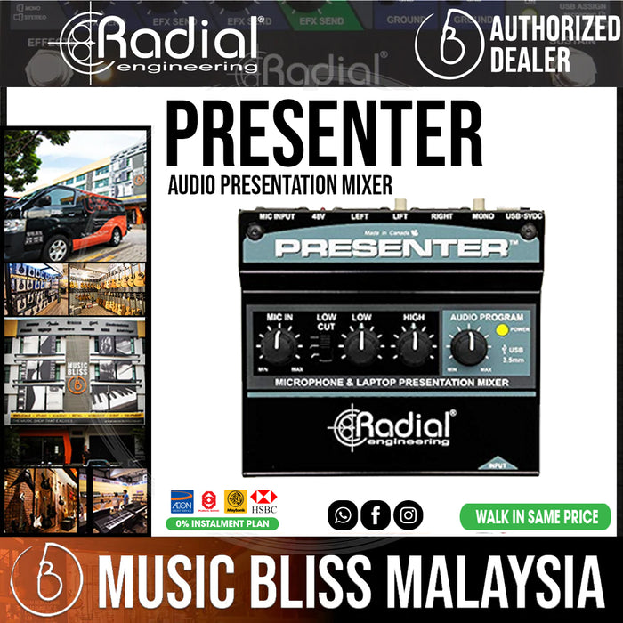 Radial Engineering Presenter Audio Presentation Mixer - Music Bliss Malaysia