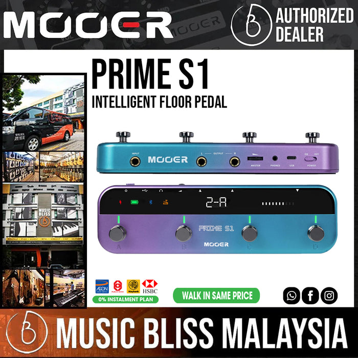 Mooer Prime S1 Intelligent Floor Pedal - Music Bliss Malaysia