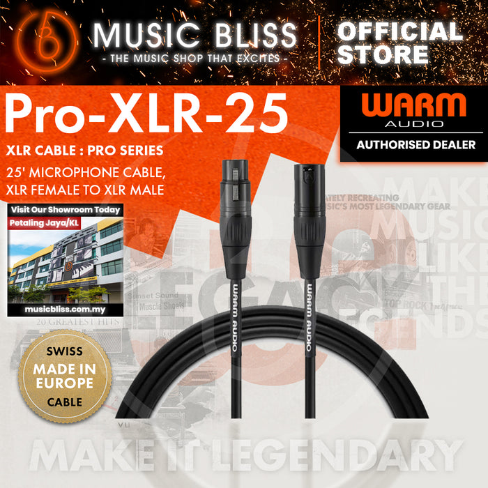 Warm Audio Pro Series XLR Cable - 25-foot