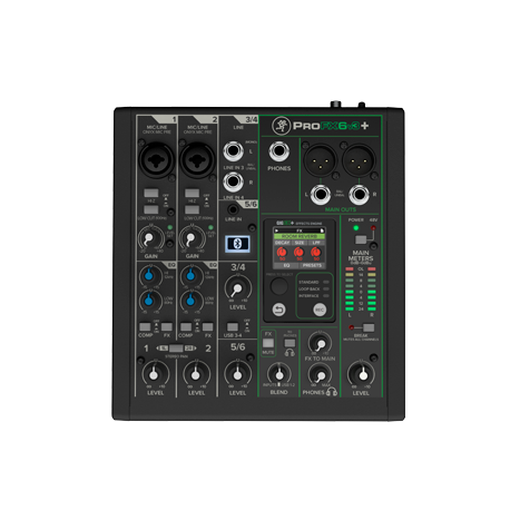 Mackie PROFX6V3+ 6-channel Analog Mixer with Enhanced FX, USB Recording Modes And Bluetooth