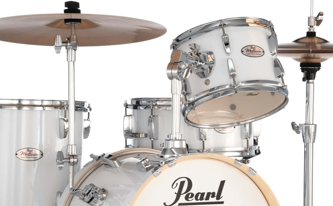Pearl Midtown Series MT564/C 4-piece Drum Set with Hardware - Pure White