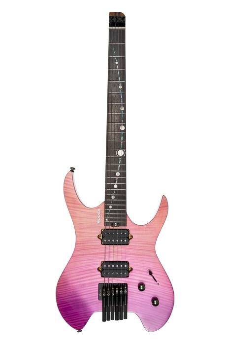 Mooer MHL100 Headless Electric Guitar - Purple Burst