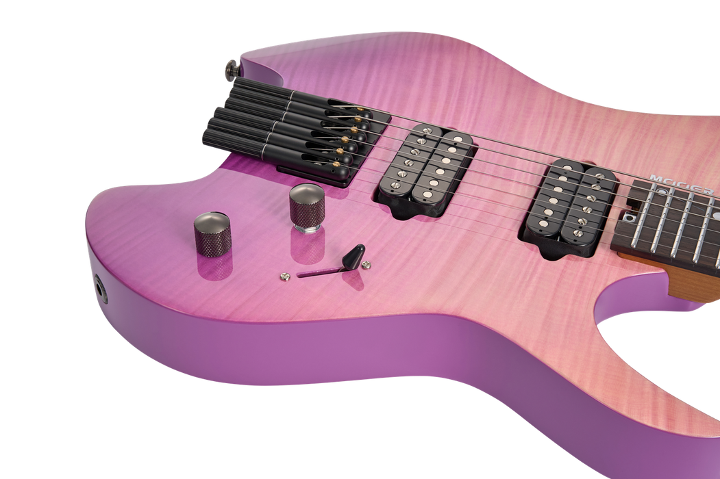 Mooer MHL100 Headless Electric Guitar - Purple Burst