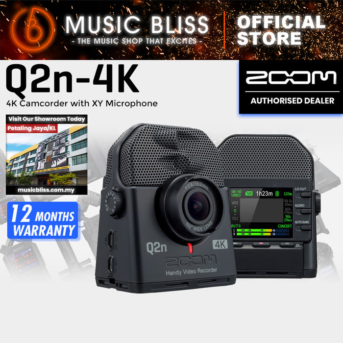 Zoom Q2N-4K 4K Camcorder with XY Microphone with 0% Instalment