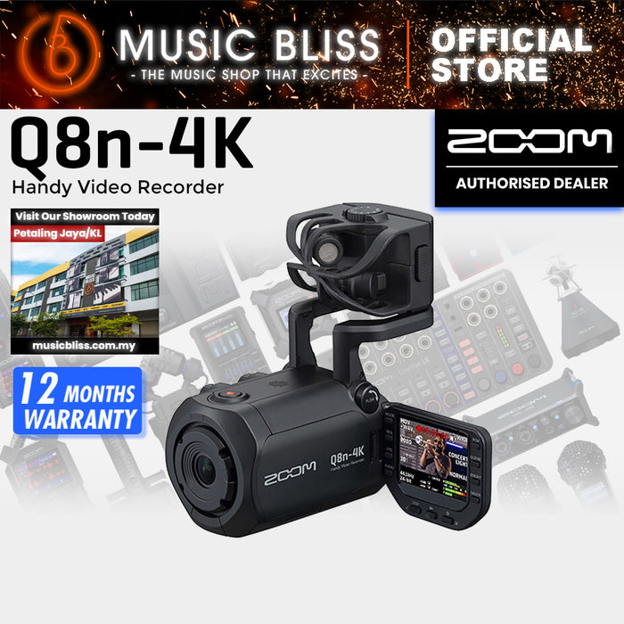Zoom Q8n-4K Handy Video Recorder with 0% Instalment