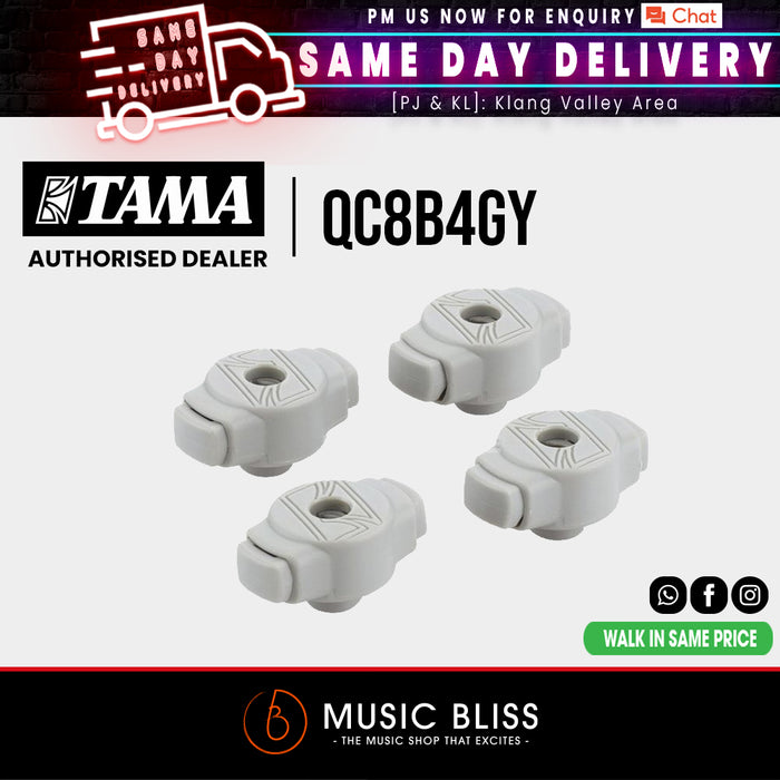 Tama QC8B4GY Limited Quick-Set Cymbal Mates (Set of 4) - Gray - Music Bliss Malaysia