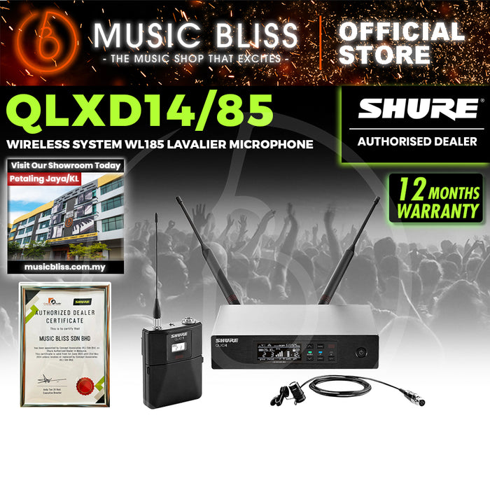 Shure QLXD14/85 Wireless Cardioid Lavalier Microphone System