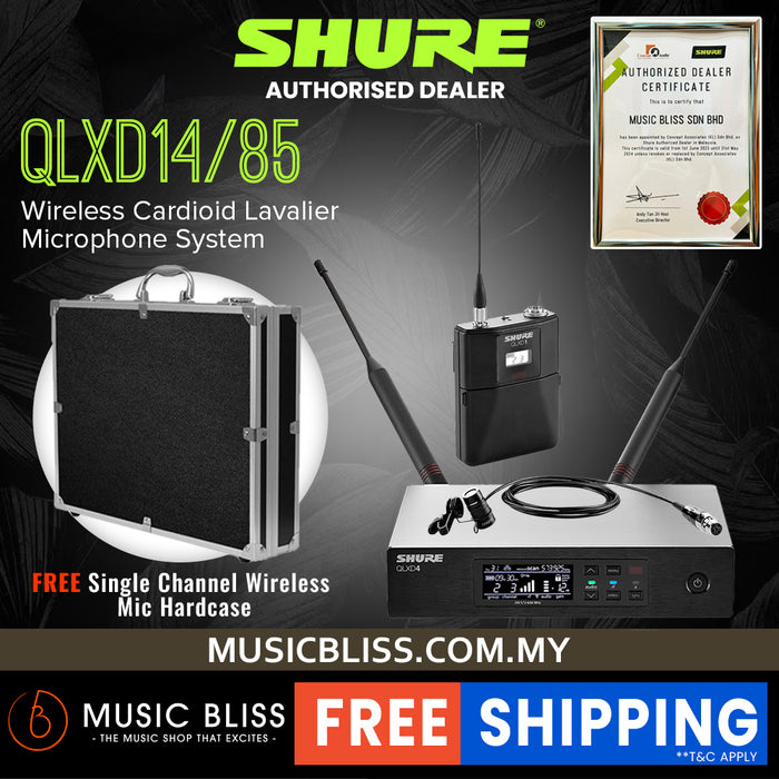 Shure QLXD14/85 Wireless Cardioid Lavalier Microphone System
