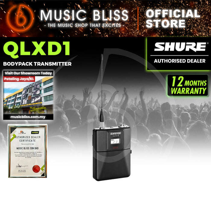 Shure QLXD1 Wireless Bodypack Transmitter