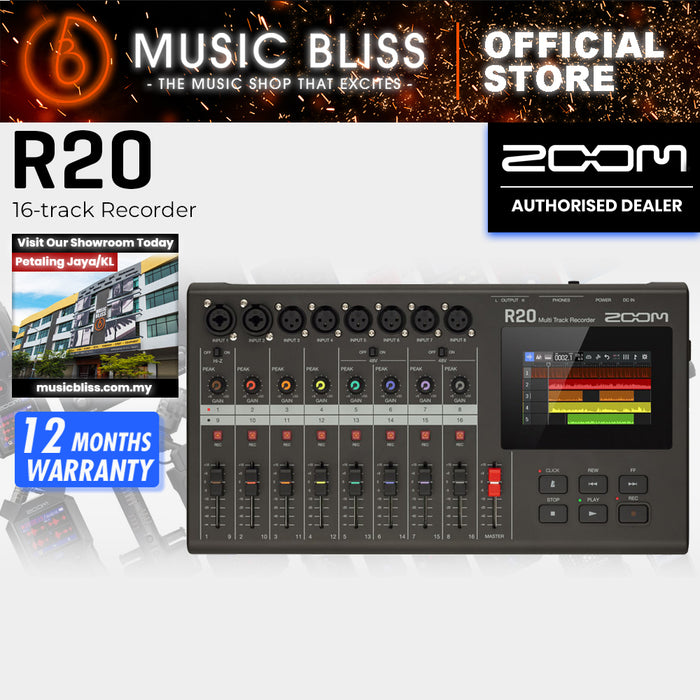 Zoom R20 16-track Recorder / Interface / Controller Workstations