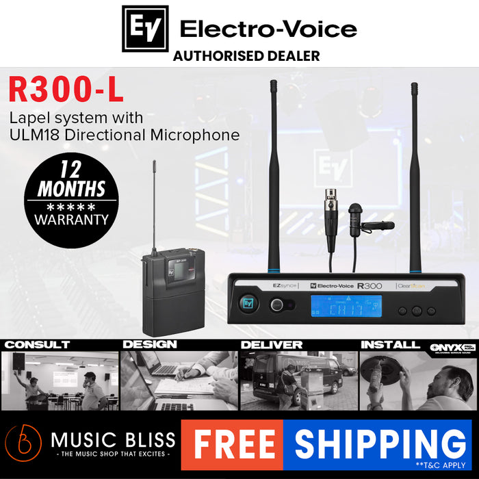 EV Electro-Voice R300-L Lapel Wireless Microphone System