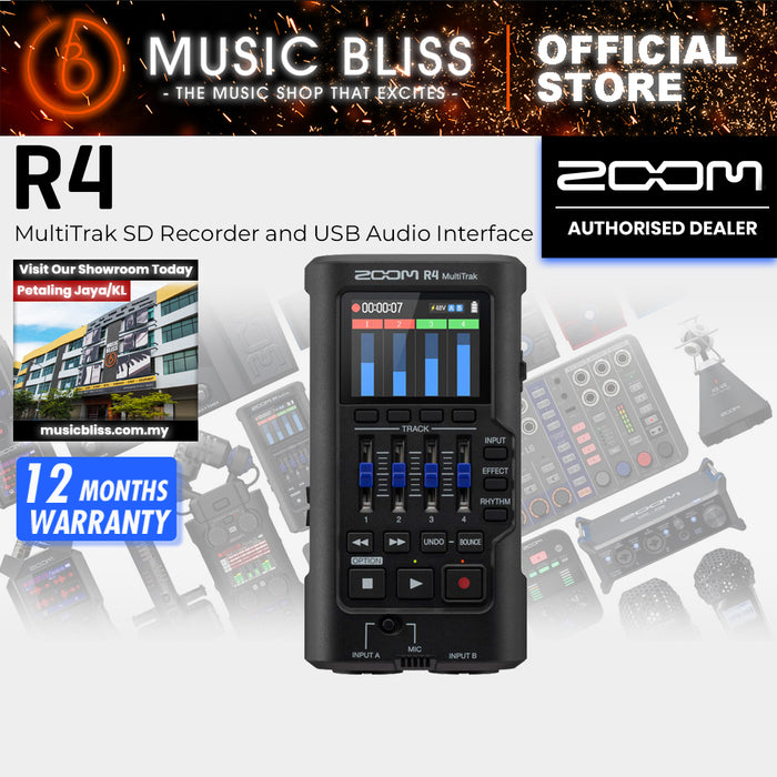 Zoom R4 MultiTrak SD Recorder and USB Audio Interface