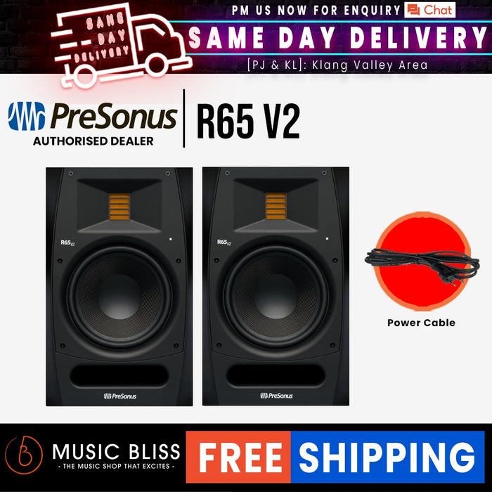 PreSonus R65 V2 6.5" Powered Studio Monitor - Pair - Music Bliss Malaysia