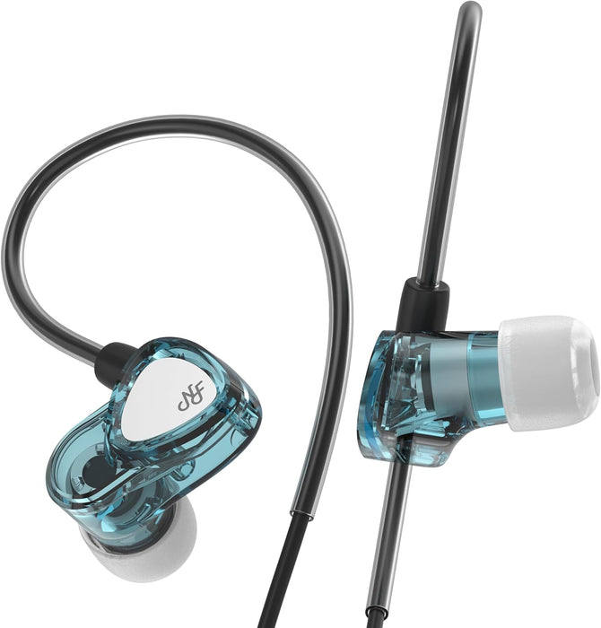 NF Acous RA05 Dynamic Driver Earphones IEM 3.5mm No Mic (Blue)