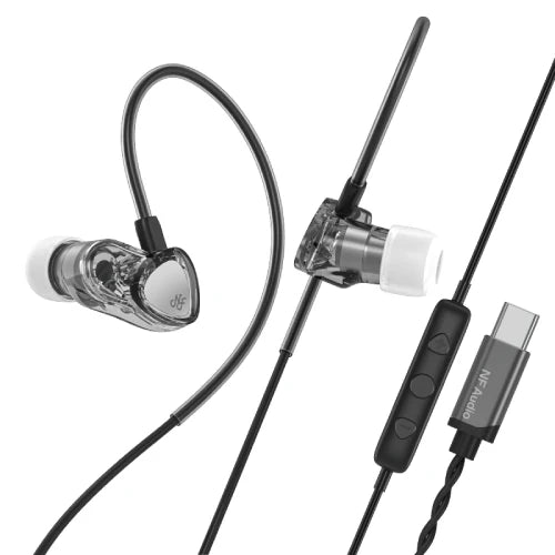 NF Acous RA05 Dynamic Driver Earphones IEM Type C No Mic (Grey)