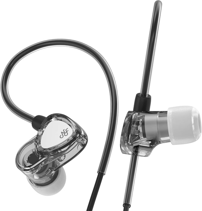 NF Acous RA05 Dynamic Driver Earphones IEM 3.5mm No Mic (Grey)