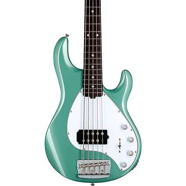 Sterling By Music Man StingRay RAY35 5-string Bass Guitar - Dorado Green