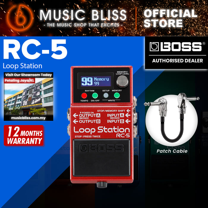 Boss RC-5 Loop Station Compact Phrase Recorder Pedal