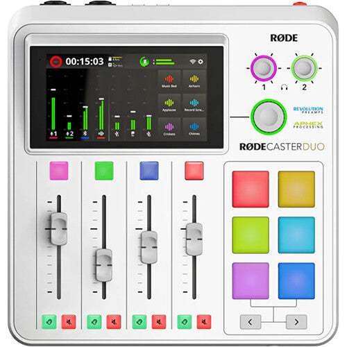 Rode RODECaster Duo Integrated Audio Production Studio - White