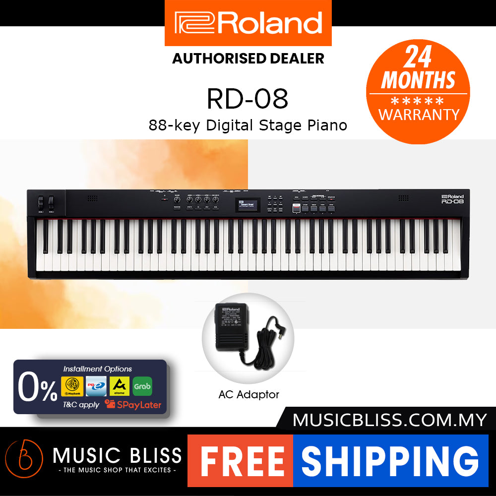 Roland RD-08 88-key Digital Stage Piano | Music Bliss Malaysia