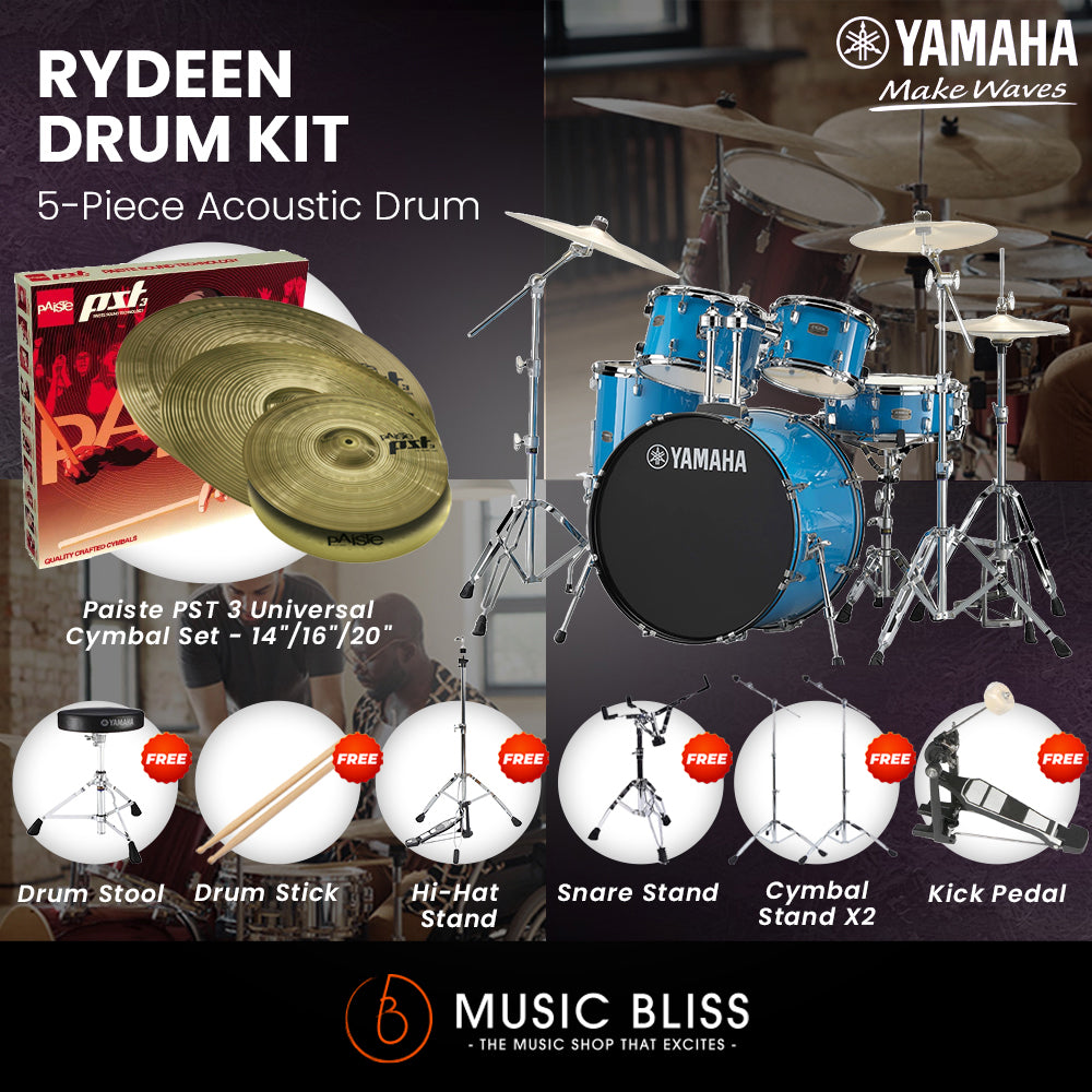 Yamaha Rydeen 5-Piece Acoustic Drum Kit – 20