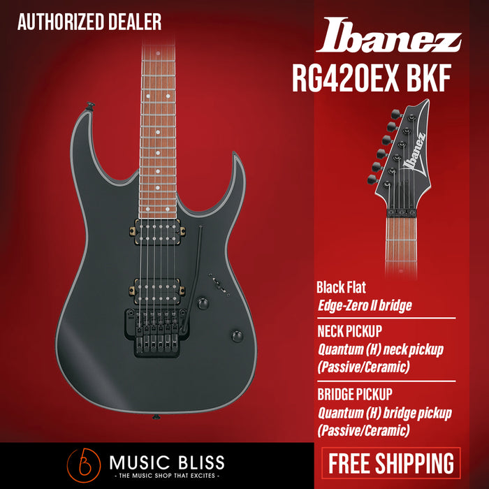 Ibanez RG420EX - Black Flat - Music Bliss Malaysia