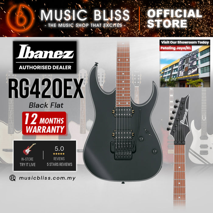 Ibanez RG420EX Electric Guitar - Black Flat