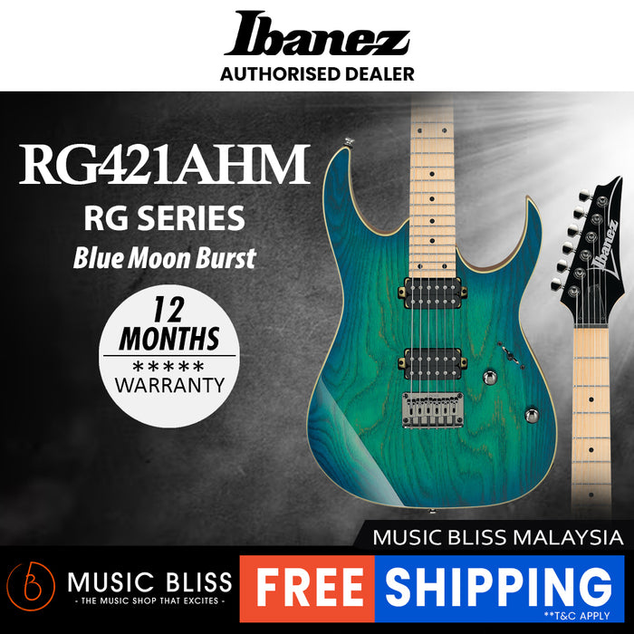 Ibanez RG421AHM Electric Guitar - Blue Moon Burst