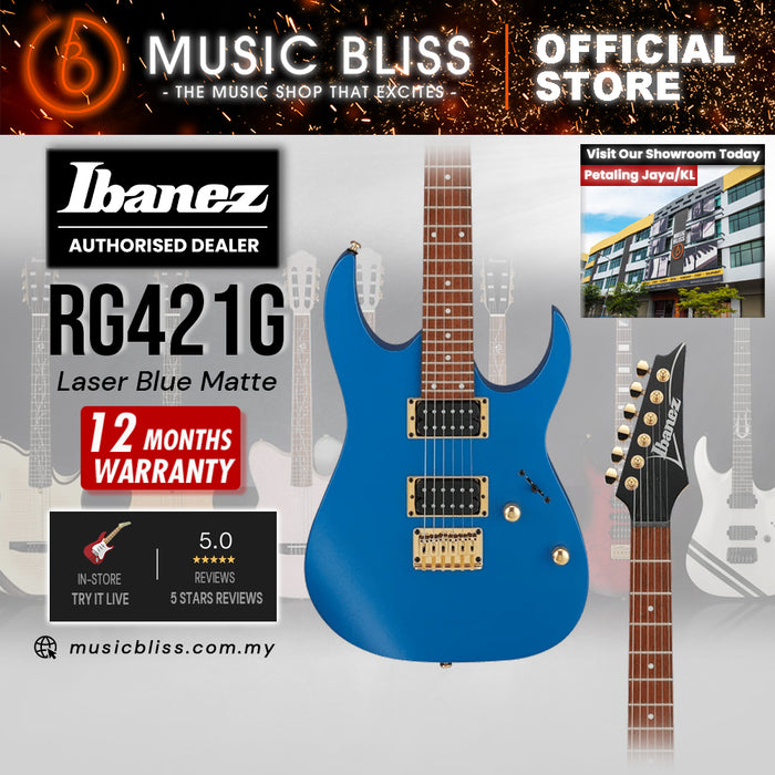 Ibanez RG421G Electric Guitar - Laser Blue Matte