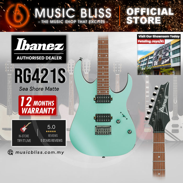 Ibanez RG421S Electric Guitar - Sea Shore Matte