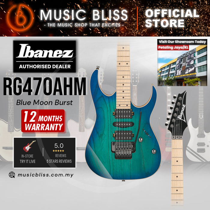 Ibanez RG470AHM Electric Guitar - Blue Moon Burst