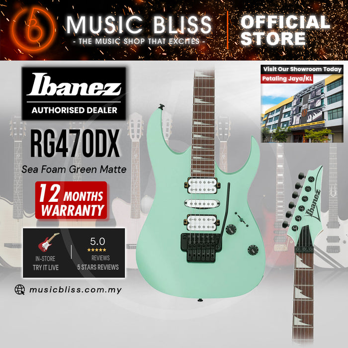 Ibanez RG470DX Electric Guitar - Sea Foam Green Matte