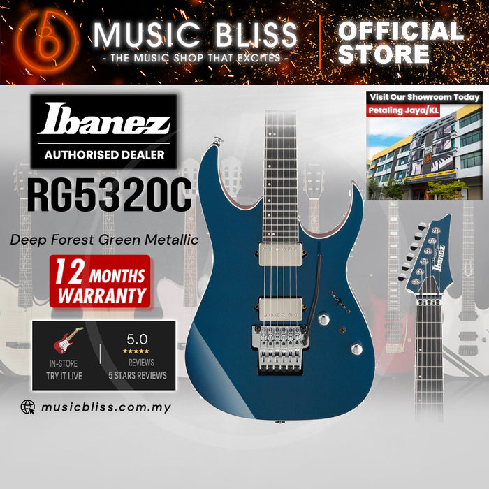 Ibanez Prestige RG5320C Electric Guitar - Deep Forest Green Metallic