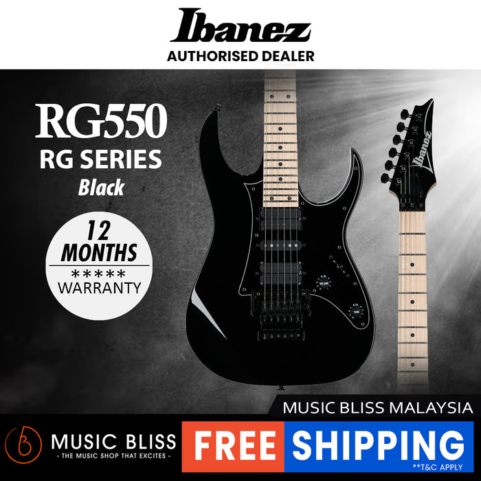 Ibanez Genesis Collection RG550 Electric Guitar - Black MADE IN JAPAN