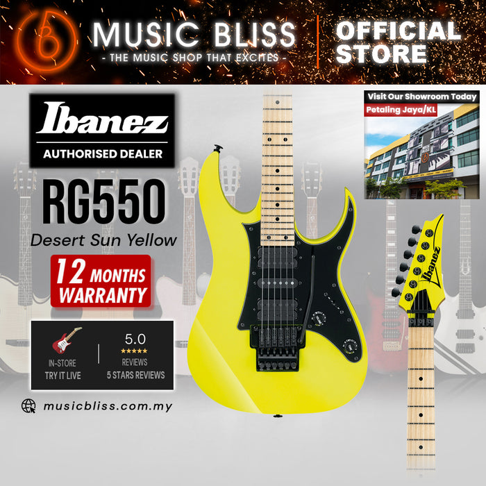 Ibanez Genesis Collection RG550 Electric Guitar - Desert Sun Yellow MADE IN JAPAN