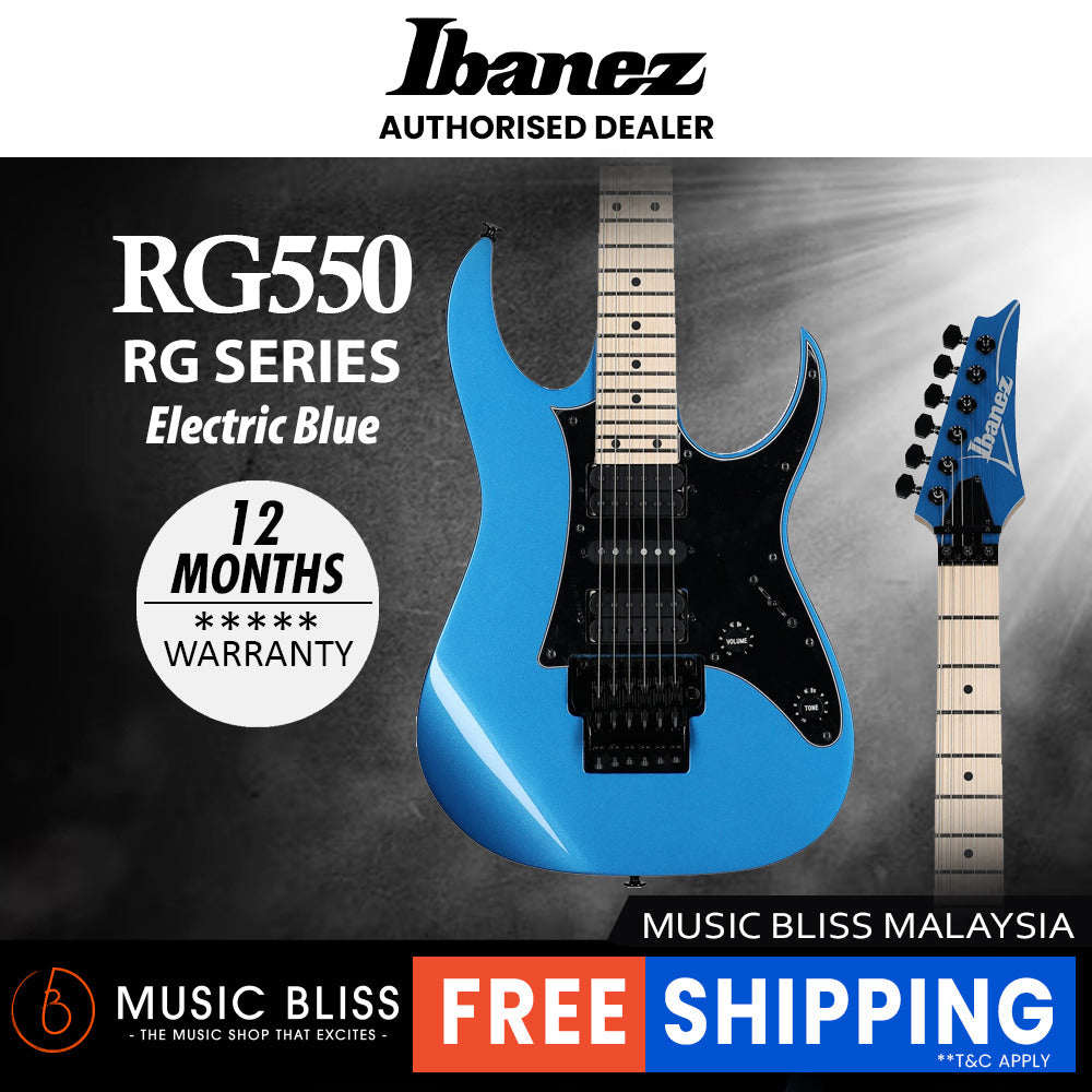 Ibanez Genesis Collection RG550 Electric Guitar - Electric Blue (RG550 ...