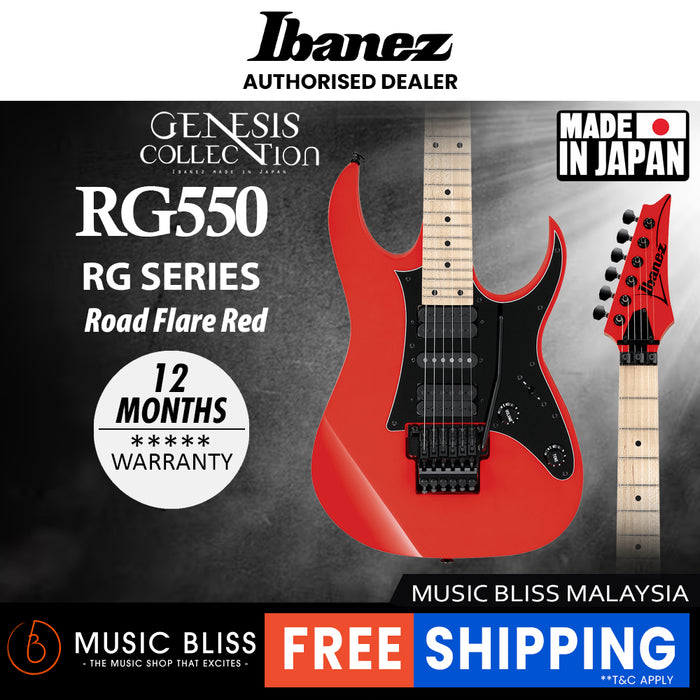 Ibanez Genesis Collection RG550 Electric Guitar - Road Flare Red MADE IN JAPAN