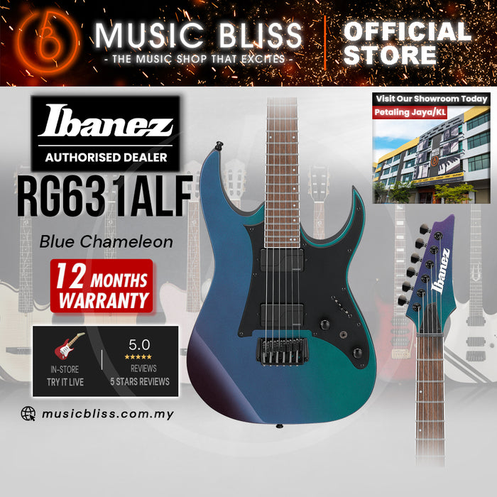 Ibanez Axion Label RG631ALF Electric Guitar - Blue Chameleon