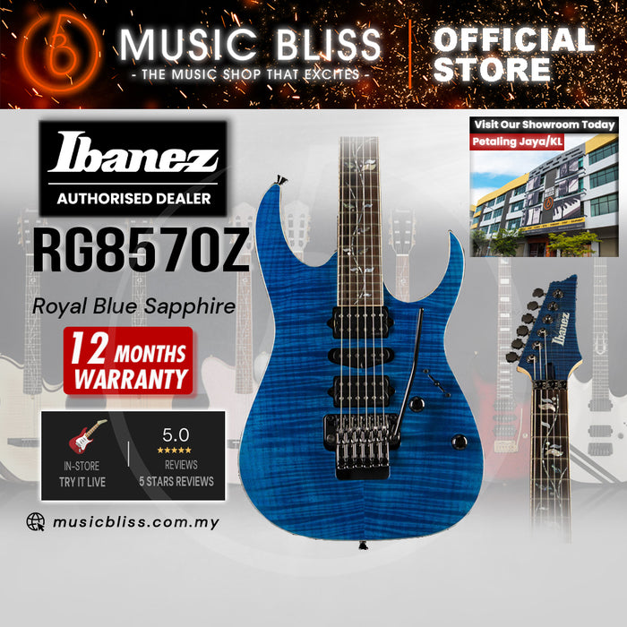 Ibanez J Custom RG8570Z Electric Guitar - Royal Blue Sapphire